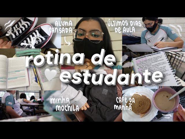 rotina de estudante  aulas presenciais, tarde de estudo e leituras 