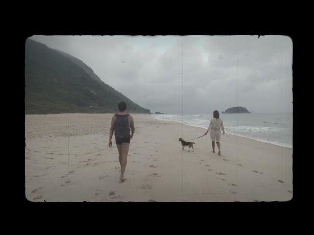 Walking in the rain - Grumari beach