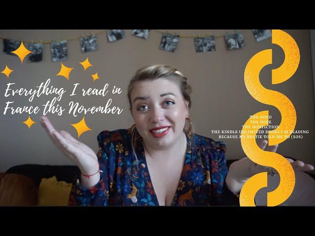 Everything I Read in November (Plus, upcoming video where I read every KU book my bestie recommends)