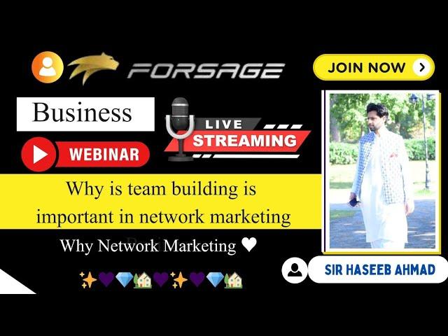 Why team building is important in network marketing Business ️ Explain by sir haseeb Ahmad