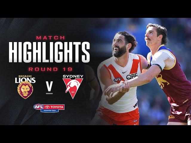 Brisbane Lions v Sydney Swans Highlights | Round 19, 2024 | AFL