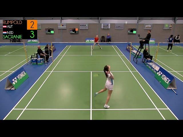 Anja Rumpold  - Nora Sacranie , WS, Yonex Dutch Junior International 2023