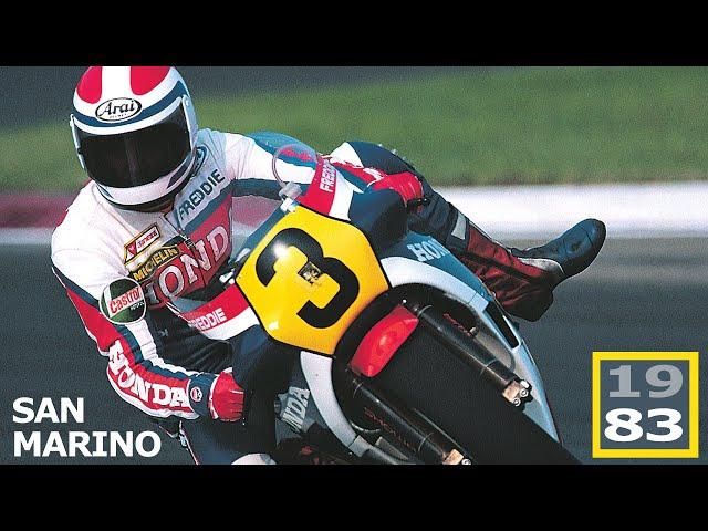 1983 San Marino Bike GP | Freddie Spencer vs Kenny Roberts