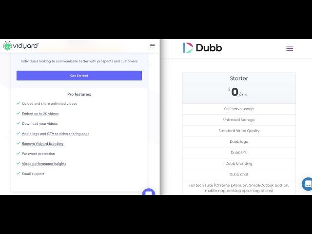 Vidyard vs. Dubb: The Definitive Guide on Features, Benefits, and Pricing (@DubbSupport )
