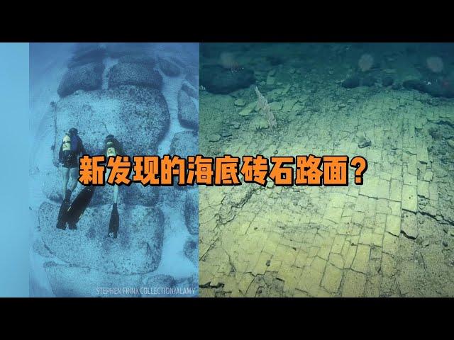 新发现的海底砖石路面？