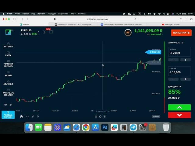 Как я анализирую график? Заработал 20,400₽ за 2 минуты.