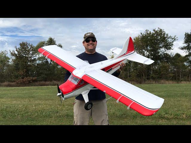 FMS  Dehavilland Beaver 2000mm V2 Maiden Flight Windy Day