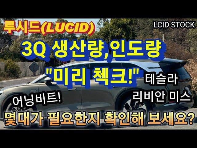 Lucid 2024 Q3 Performance Preview