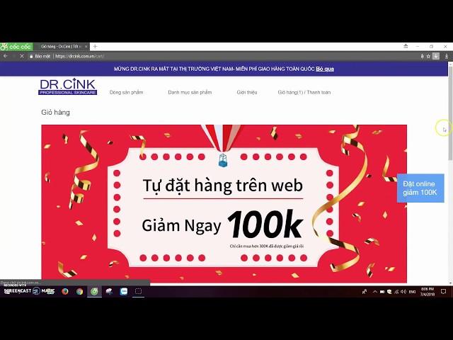 [DR.CINK] ĐẶT HÀNG TRÊN WEBSITE - GIẢM NGAY 100.000Đ