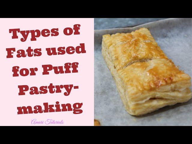 Butter Vs. Pastry Margarine | 2 Types of Fats to know about when making Puff Pastry