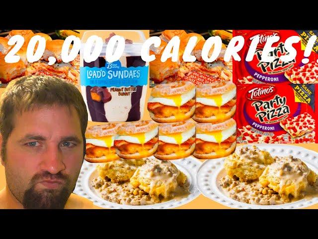 Teacher vs. 20,000 Calories! 20,000 Calorie Challenge