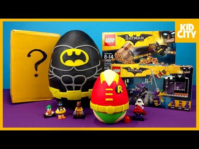 KidCity Opens LEGO Batman Movie Play-Doh Surprise Eggs