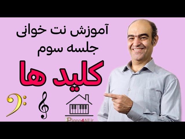 آموزش نت خوانی _ جلسه سوم _ کلیدها