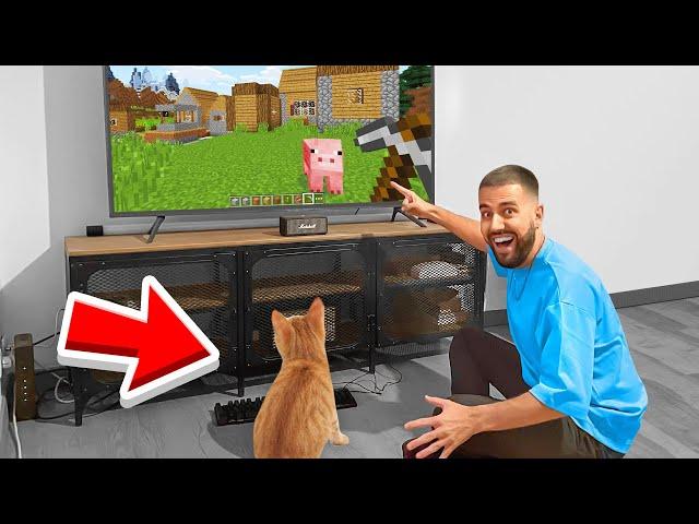 J'ai appris à mon CHAT à JOUER à Minecraft ! (J'ai réussi)