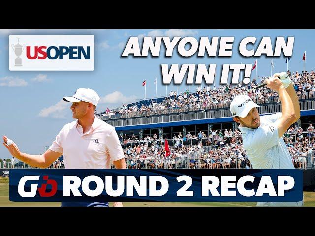 Round Two Recap 2024 U.S. Open: It's A Wide Open Race