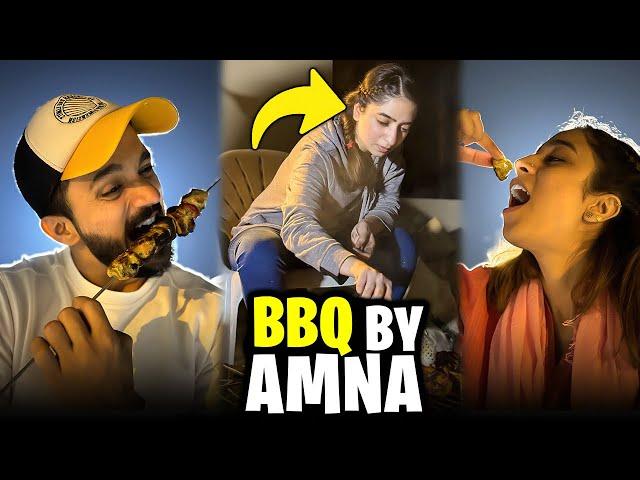 BBQ party Amna ki taraf sy Amna k ghrLakin kis khushi main..?