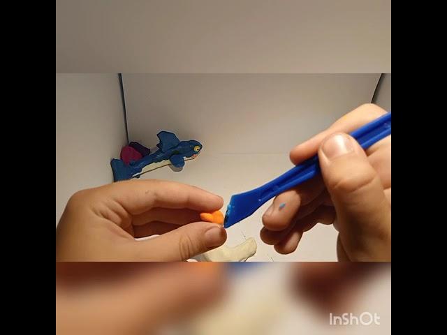Лепим гуся из пластилина