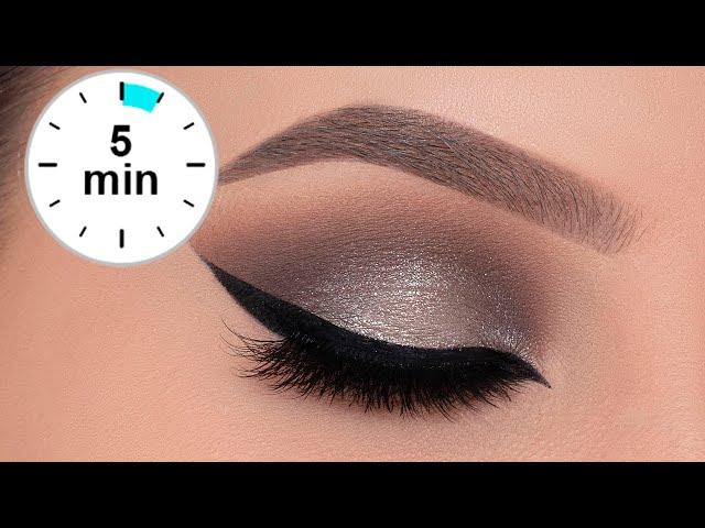 5 MINUTE Silver Smokey Eye Tutorial | $3,- palette 