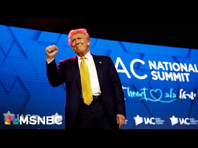 Jewish voters will bear 'a lot' of blame if Trump loses, he says at 'fighting antisemitism' event