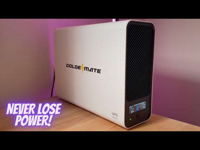 GoldenMate UPS Battery Backup and Surge Protector! Never Lose Power!!