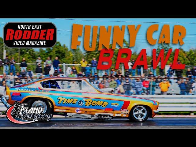 ISLAND DRAGWAY FUNNYCAR THROWDOWN #funnycar #dragstrip #vintageracing