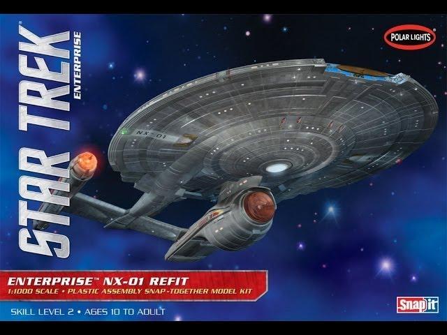 Polar Lights 1:1000 Star Trek Enterprise NX-01 Refit kit