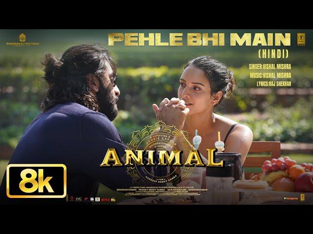 Animal: Pehle Bhi Main 8K Video Song | Ranbir Kapoor,Tripti Dimri | Sandeep v | Vishal M | Bhushan K