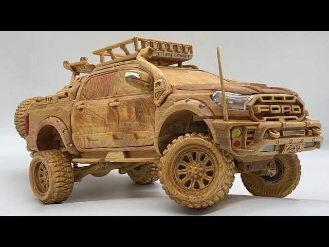 Wood Carving - FORD RAPTOR Special Edition - Woodworking Art