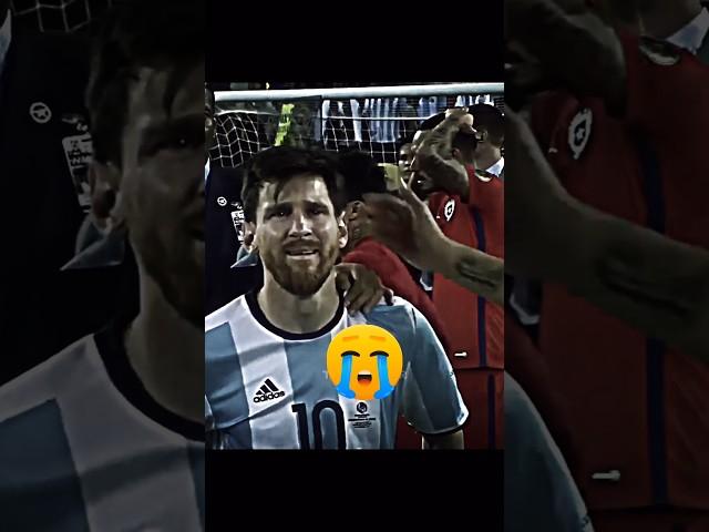 When Messi won after losing repeatedly ️‍🩹 #football #messi #argentina #copaamerica #sad #shorts