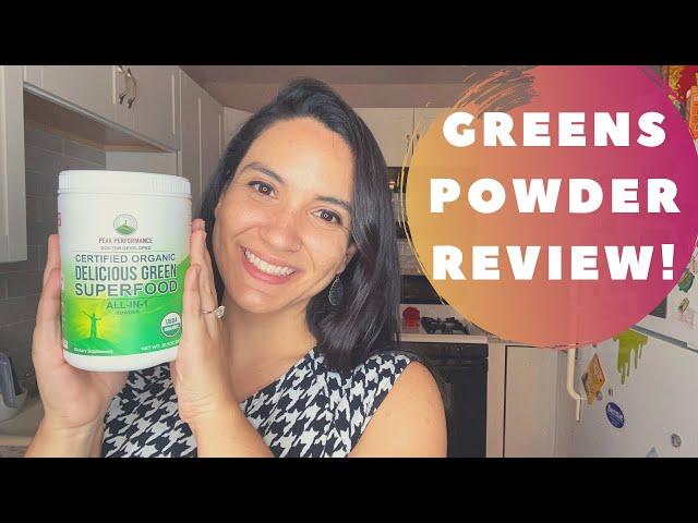 Greens Powder Review | Peak Performance Green Superfood | Mauricette Diaz