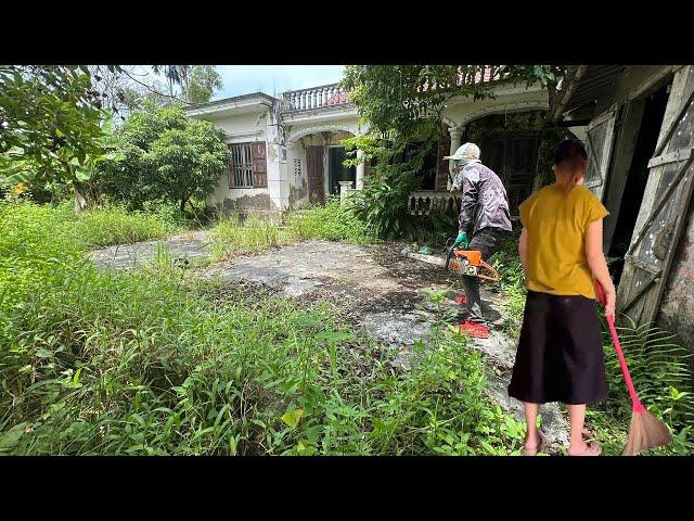 Girls Return Clean the Ancient Lim Wood Vina House Cut Grass overgrown encroachment