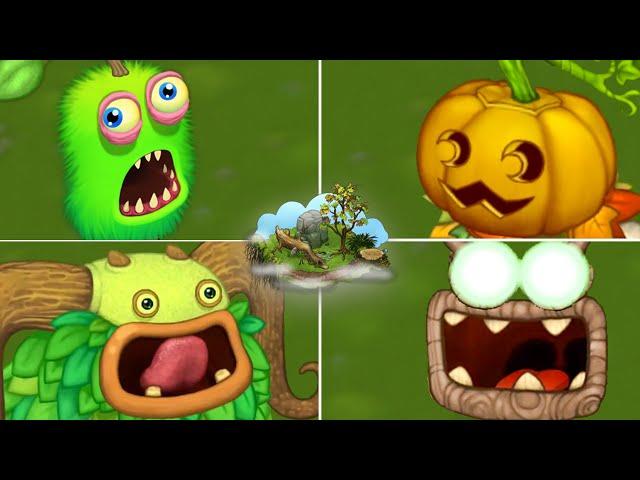 Plant Island - All Monsters Sounds & Animations | My Singing Monsters