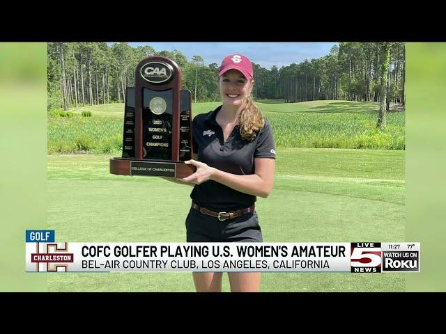 CofC's Adrian Anderson at the US Women's Amateur Tournament - August 2023