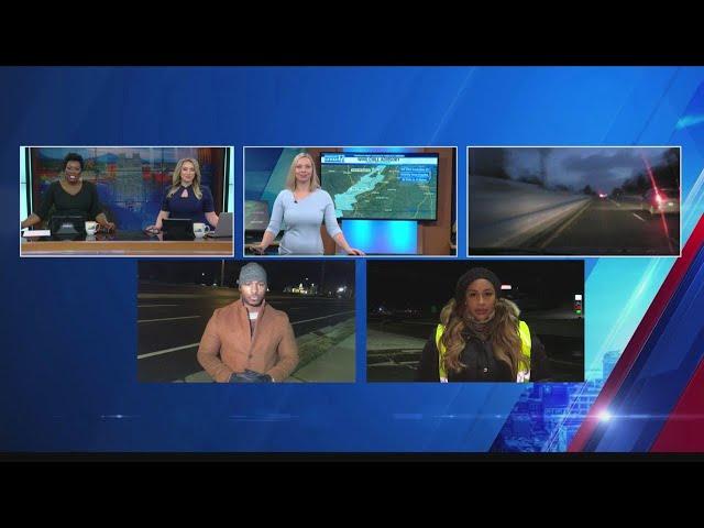 WFXR News team coverage of Friday's winter weather around southwest Virginia