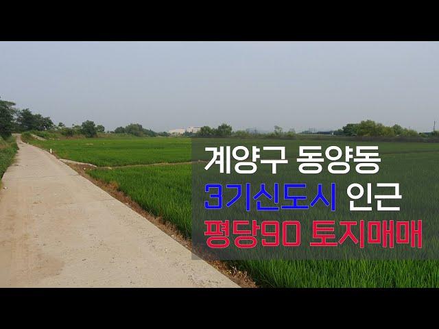 (계약완료)계양구 동양동 3기신도시 수혜 토지매매 / 평당80