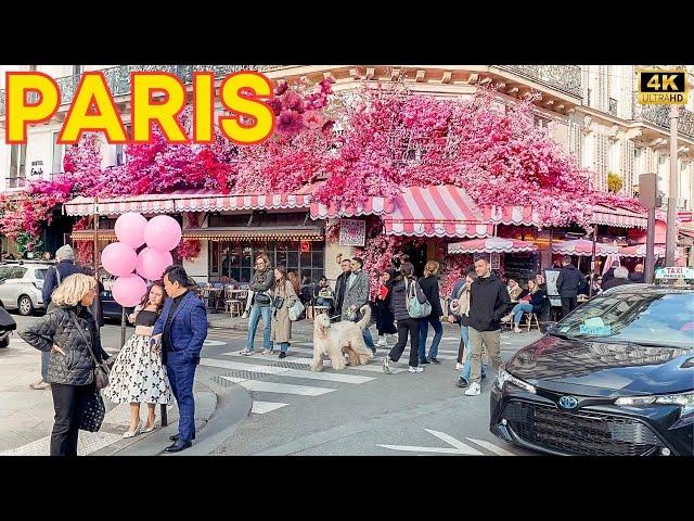 Paris, France  - Paris May 2024 | Paris City Center | Paris Walk 4K  (▶1h11)