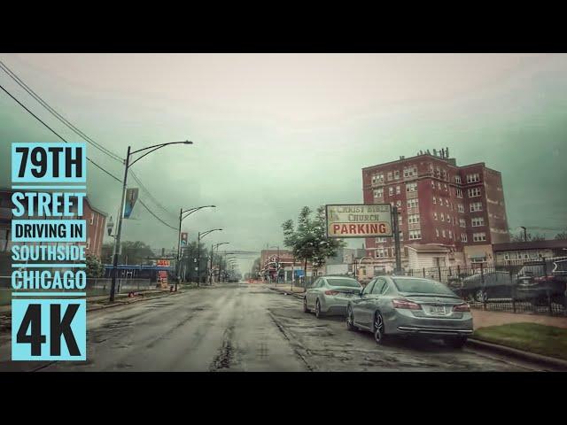 79th Street Driving through Southside Chicago 4K: Streets of the Americas