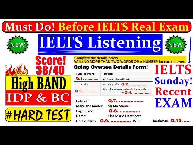 IELTS LISTENING PRACTICE TEST 2024 WITH ANSWERS | 15.09.2024