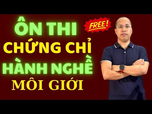 P15 Chuyên môn TN - Chứng chỉ môi giới bất động sản, chứng chỉ hành nghề môi giới bất động sản.