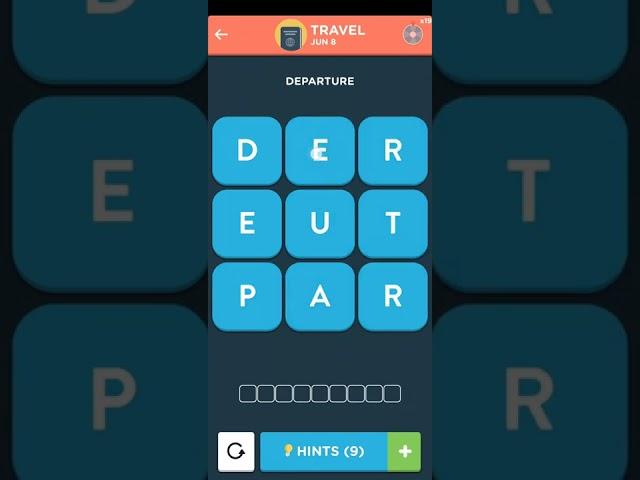 Wordbrain 2 Daily June 8 2022 Answers [TRAVEL] | Wordbrain 2 Daily Answers