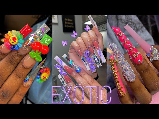 *19*NAIL INSPIRATION of INSTAGRAM COMPILATION ** BADDIE NAILS ACRYLICS EXTENDO NAILS XX CALMING