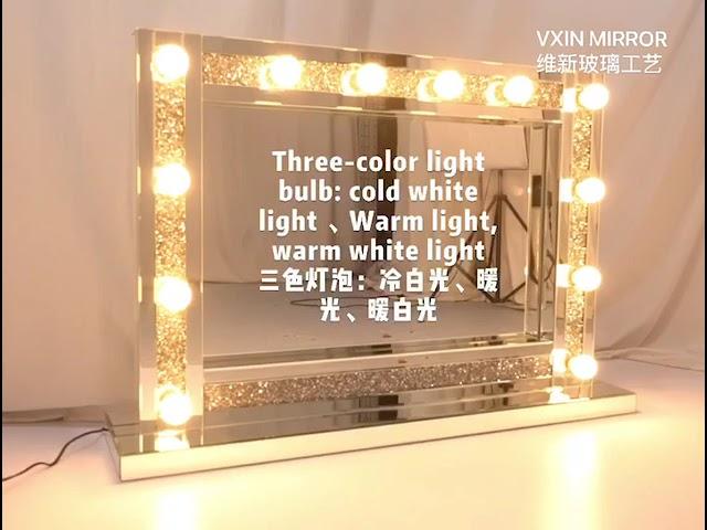 Crushed Diamond LED Mirror - Vxin Mirror