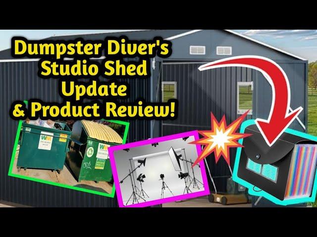 Dumpster Diver's Studio Shed Update AND Future Plans PLUS Product Review!