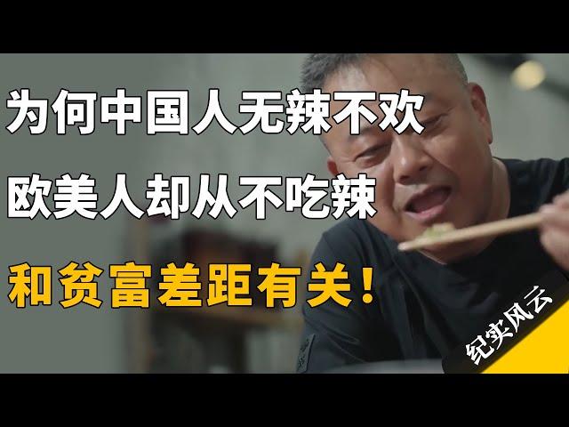 为何中国人无辣不欢，欧美人却从不吃辣？和贫富差距有关！#纪实风云 #纪录片