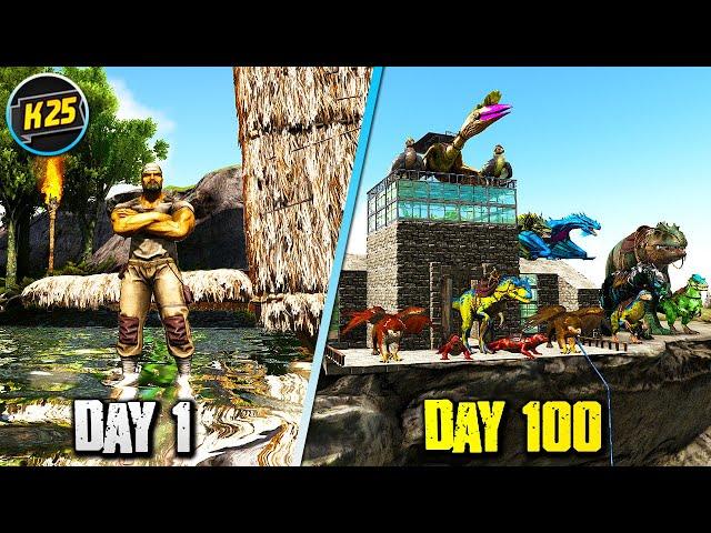 I Survived 100 Days of HARDCORE Ark Survival Evolved on RAGNAROK