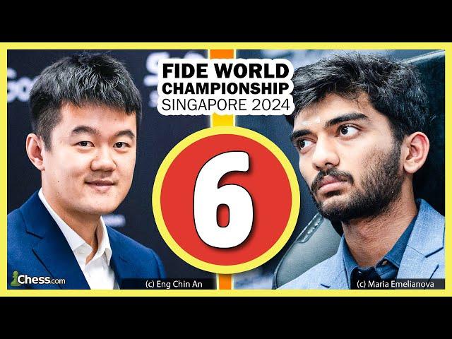 Schach-WM 2024 Partie 6 | Ding Liren vs. Gukesh D.