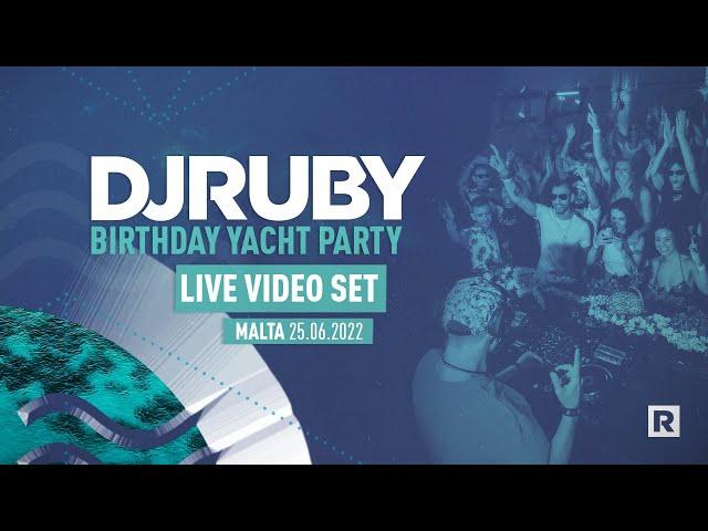 DJ Ruby Live Video Set at Birthday Yacht Party, Malta 25.06.2022