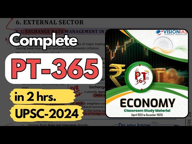 Complete ECONOMICS PT-365 for UPSC-2024 in 2.5 hrs | You're doing it all wrong | Must watch.