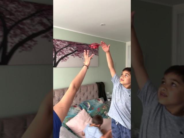 Cool UFO Drone Toy testing. Have fun with Mann Family #shorts IDEAL CHRISTMAS PRESENT