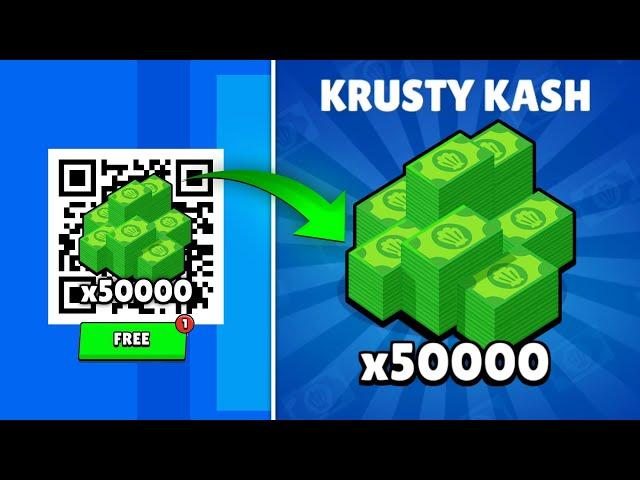 FREE NEW KRUSTY KASH QR CODE!  MEGA BOX & POWER MEAL OPEN  BRAWL STARS NEW UPDATE